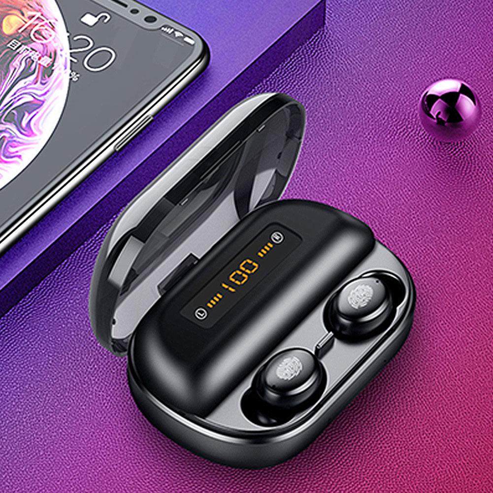 V11 TWS 9D STEREO IPX7 WATERPROOF WIRELESS BLUETOOTH 5.0 EARBUDS WITH 4000MAH CHARING CASE LED DISPLAY
