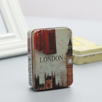 Random Colors Tin Can Boxes Metal rectangle Hairpin Jewelry Storage Container