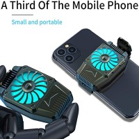 BlueWow H15 New Fashion Universal Mobile Phone Radiator Processor Adjustable Portable Charging Silent Phone Portable Light Cooling Cold Phone Cooler Phone Cooling Artifact Radiator fan cooler phone