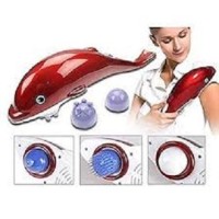 Dolphin Body Massager - Electric Dolphin Massager, Massage Hammer Vibration Infrared Stick Roller Cervical Body Relaxation