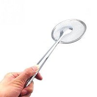 Fry Tool Filter Spoon Snack Strainer with Clip ,
