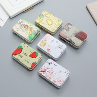 Random Colors Tin Can Boxes Metal rectangle Hairpin Jewelry Storage Container