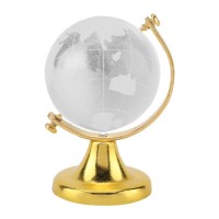 World Map Earth Round Globe Crystal Paperweight Decoration For Gift