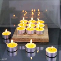 Chinese Classic Round Shape Decoration Floating Candle 10pcs