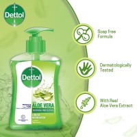 Dettol Handwash Aloe Vera 200ml Pump and 170ml Refill Combo