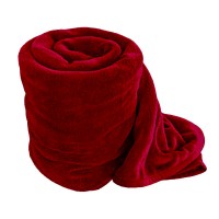 Winter Micro Fiber Bed Blanket - RED/MAROON