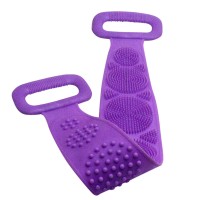 Silicone Brushes Bath Towels Rubbing Back Mud Peeling Body Massage Shower Magic Brush Flexible Scrubber | Random Colour