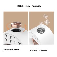 MAYTTO Mini Air Cond-itioner Air Cooler Fan 7 Colors Night Light USB Portable Air Cond-itioner Purification Humidifying Personal Space Air Cooling Refrigeration Fan Multifunctional Humidifier