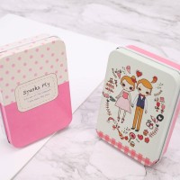 Random Colors Tin Can Boxes Metal rectangle Hairpin Jewelry Storage Container