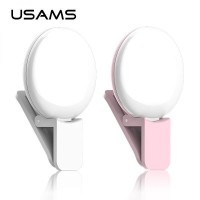 USAMS LED SELFIE COLORFUL FILL-LIGHT WITH ADJUSTABLE CLIP USB CHARGING