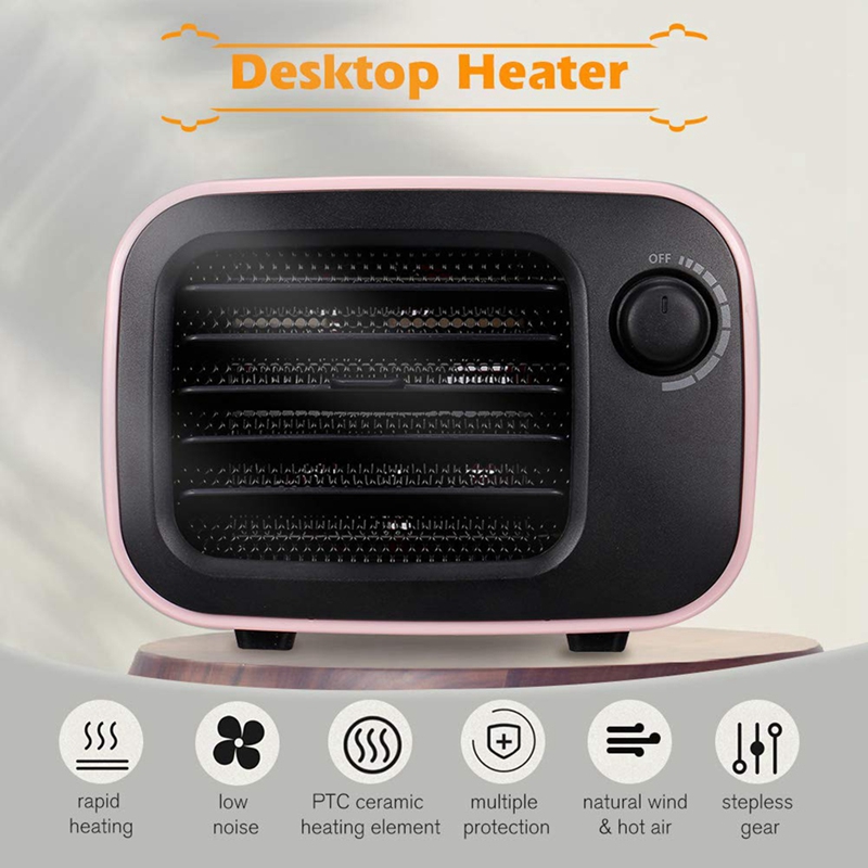 Portable Electric Space Heater Electric Ceramic Heat(EU Plug)
