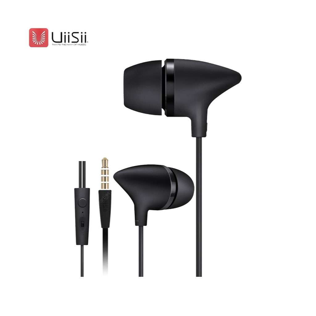 UIISII C100 In-Ear Earphone with Mic Black
