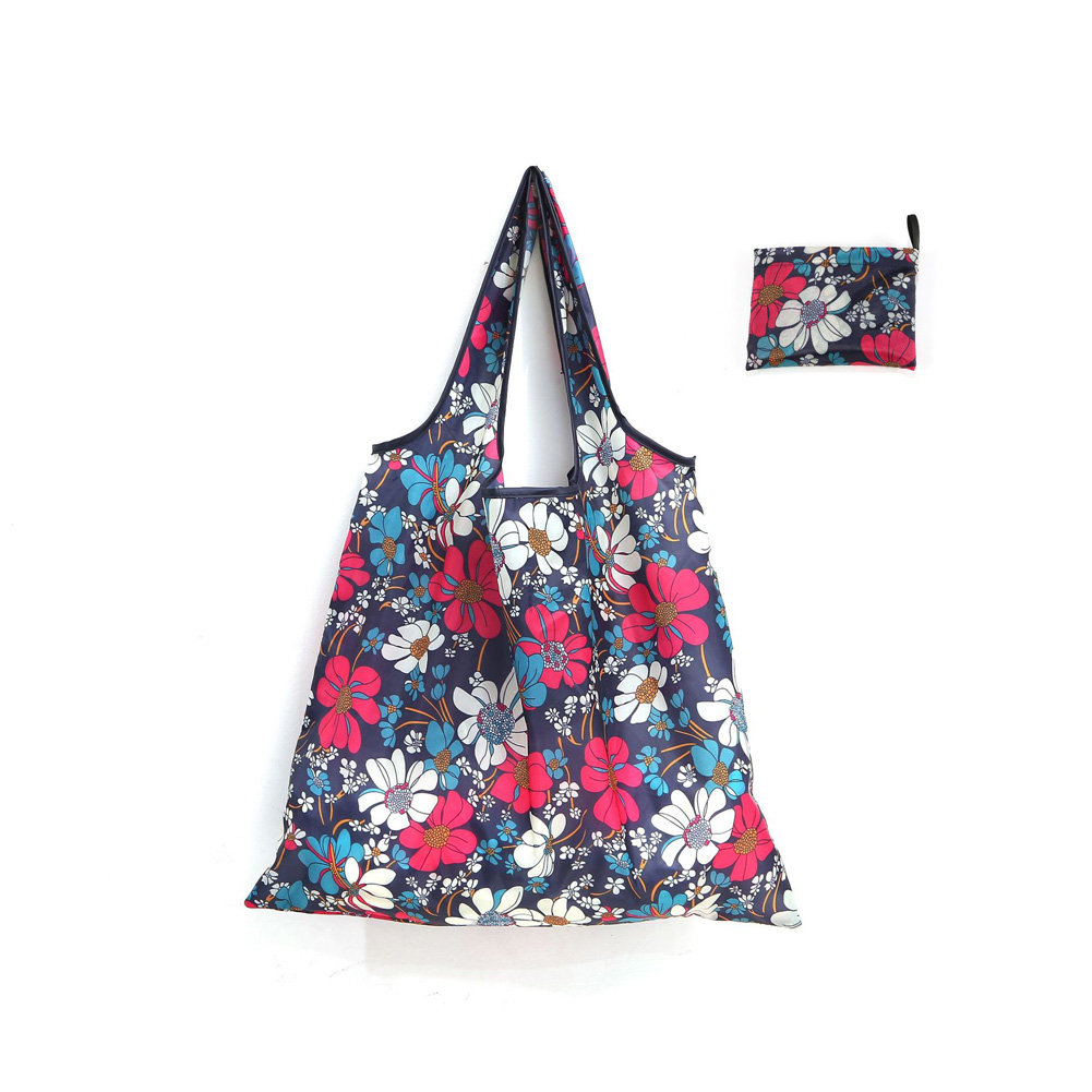 Yfashion Large ote Reusable Portable Shoulder Handbag Folding Pouch Shopping Bag Volume:large